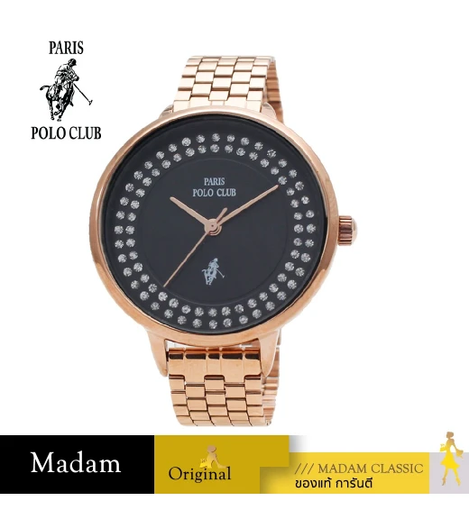 นาฬิกาข้อมือ PARIS POLO CLUB PPC-230310-RG-BK  ROSEGOLD  BLACK	