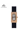 นาฬิกาข้อมือ PARIS POLO CLUB PPC-DF03-BK-RGY DORÉE OVALE CARRÉ MODERN BLACK / ROSEGOLD GREY	