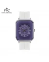 นาฬิกาข้อมือ PARIS POLO CLUB PPC-DH01-WE-LIC JEUNESSE QUAD EDGE ROMAN WHITE / LILAC	