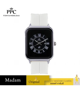 นาฬิกาข้อมือ PARIS POLO CLUB PPC-DH01-WE-BK JEUNESSE QUAD EDGE ROMAN WHITE / BLACK	