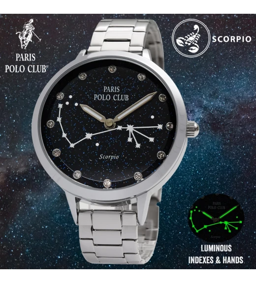 นาฬิกาข้อมือ PARIS POLO CLUB PPC-220601L-SCO-WE  SCO- WHITE	