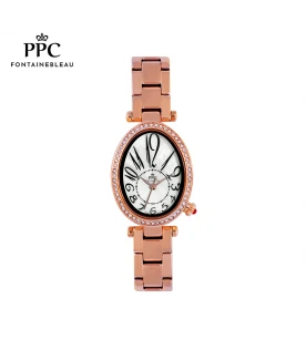 นาฬิกาข้อมือ PARIS POLO CLUB PPC-EA09-RG-WE OVALE WANDER NO. ROSEGOLD / WHITE	