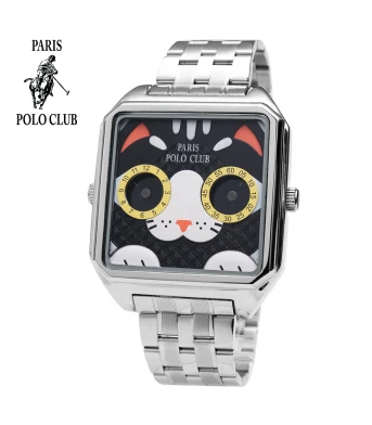 นาฬิกาข้อมือ PARIS POLO CLUB PPC-220902L-BK  BLACK	