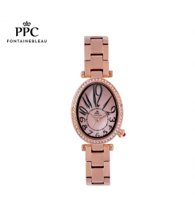 นาฬิกาข้อมือ PARIS POLO CLUB PPC-EA09-RG-LPK OVALE WANDER NO. ROSEGOLD / LIGHT PINK	