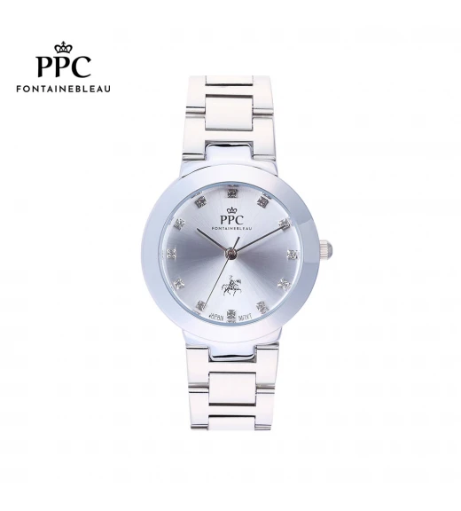นาฬิกาข้อมือ PARIS POLO CLUB PPC-DF05-WE JOAN SOLEIL CLASSIC WHITE	