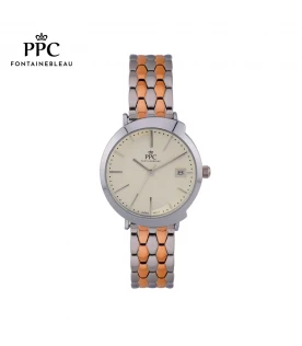 นาฬิกาข้อมือ PARIS POLO CLUB PPC-DI02-SRG-WN CANNES HARMONIE DATE SILVER ROSEGOLD / WINE	
