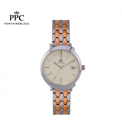 นาฬิกาข้อมือ PARIS POLO CLUB PPC-DI02-SRG-WN CANNES HARMONIE DATE SILVER ROSEGOLD / WINE	