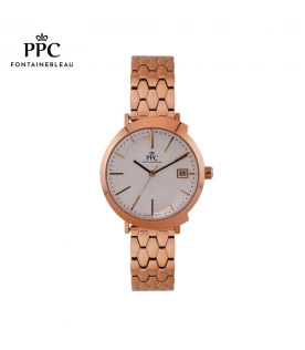 นาฬิกาข้อมือ PARIS POLO CLUB PPC-DI02-RG-WE CANNES HARMONIE DATE ROSEGOLD / WHITE	