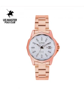 นาฬิกาข้อมือ US MASTERS POLO CLUB USM-DF10-RG-WE BOSTON CLASSIC 30MM ROSEGOLD / WHITE	