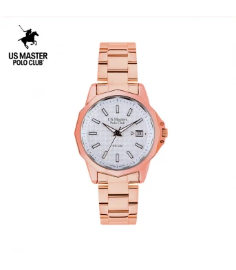นาฬิกาข้อมือ US MASTERS POLO CLUB USM-DF10-RG-WE BOSTON CLASSIC 30MM ROSEGOLD / WHITE	
