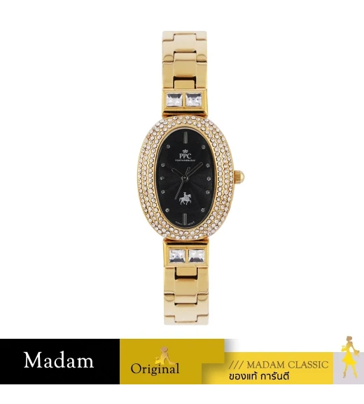 นาฬิกาข้อมือ Paris Polo Club PPC-EB05-GD-BK OVALE GRAND ARENA GOLD / BLACK GOLD / BLACK	