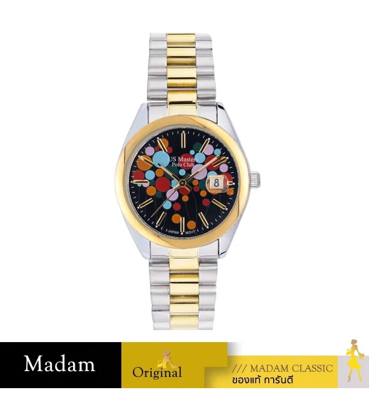 นาฬิกาข้อมือ US MASTERS POLO CLUB USM-EC03-SGD-BK    NEW YORK BALLOON DATE SILVER GOLD / BLACK SILVER GOLD / BLACK