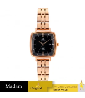 นาฬิกาข้อมือ Paris Polo Club SET-PPC-DF04-RG-BK DORÉE LOUVRE DATE ROSEGOLD / BLACK ROSEGOLD / BLACK	