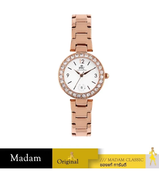 นาฬิกาข้อมือ Paris Polo Club PPC-EB03-RG-WE ÉTOILE ARCELLA DATE ROSEGOLD / WHITE ROSEGOLD / WHITE	