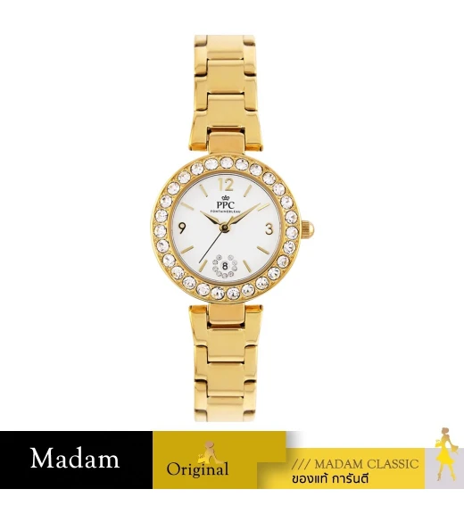 นาฬิกาข้อมือ Paris Polo Club PPC-EB03-GD-WE ÉTOILE ARCELLA DATE GOLD GOLD	