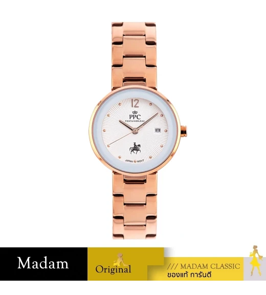 นาฬิกาข้อมือ Paris Polo Club PPC-EB02-RG-WE LE BRETON LUCERNA DATE ROSEGOLD / WHITE ROSEGOLD / WHITE	