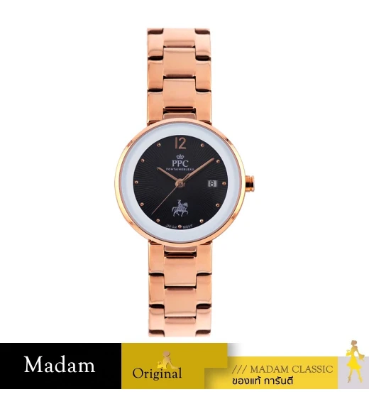 นาฬิกาข้อมือ Paris Polo Club PPC-EB02-RG-BK LE BRETON LUCERNA DATE ROSEGOLD / BLACK ROSEGOLD / BLACK	