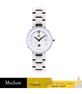 นาฬิกาข้อมือ Paris Polo Club PPC-EB02-WE LE BRETON LUCERNA DATE WHITE WHITE	