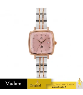 นาฬิกาข้อมือ Paris Polo Club SET-PPC-DF04-SRG-PK  DORÉE LOUVRE DATE SILVER ROSEGOLD / PINK SILVER ROSEGOLD / PINK 