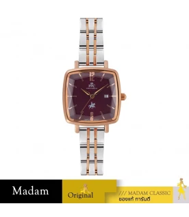 นาฬิกาข้อมือ Paris Polo Club SET-PPC-DF04-SRG-DR DORÉE LOUVRE DATE SILVER ROSEGOLD / DARK RED SILVER ROSEGOLD / DARK RED	