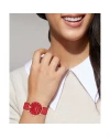 นาฬิกาข้อมือผู้หญิง รุ่น CO14504386,สาย Leather, สีแดง