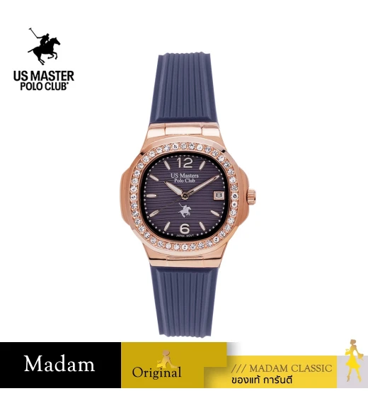 นาฬิกาข้อมือ US MASTERS POLO CLUB USM-DD54-PR-RPR THE EMPIRE LADY DIAMOND DATE PURPLE / ROSEGOLD PURPLE	