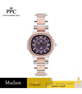 นาฬิกาข้อมือ PARIS POLO CLUB PPC-EB08-SRG-VLT MEDICI CLASSIC DATE SILVER ROSEGOLD / VIOLET	