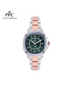 นาฬิกาข้อมือ PARIS POLO CLUB PPC-DG02-SRG-GN CHARLES CLASSIC DATE SILVER ROSEGOLD / GREEN	