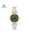 นาฬิกาข้อมือ PARIS POLO CLUB PPC-EB08-SGD-GN MEDICI CLASSIC DATE SILVER GOLD / GREEN	