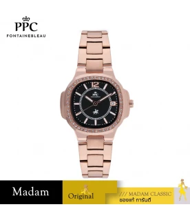 นาฬิกาข้อมือ PARIS POLO CLUB PPC-EB08-RG-BK MEDICI CLASSIC DATE ROSEGOLD / BLACK	