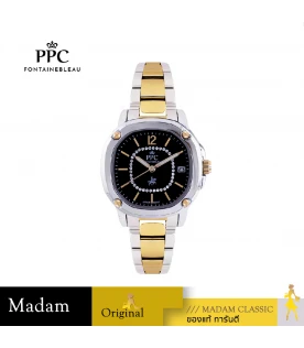 นาฬิกาข้อมือ PARIS POLO CLUB PPC-DG02-SGD-BK CHARLES CLASSIC DATE SILVER GOLD / BLACK	