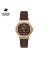 นาฬิกาข้อมือ US MASTERS POLO CLUB USM-DD54-BR-GBR THE EMPIRE LADY DIAMOND DATE BROWN / GOLD BROWN	