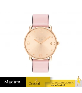นาฬิกาข้อมือผู้หญิง COACH 14504288 ELLIOT Watch for Women Leather Band Analog Quartz  Leather Pink		