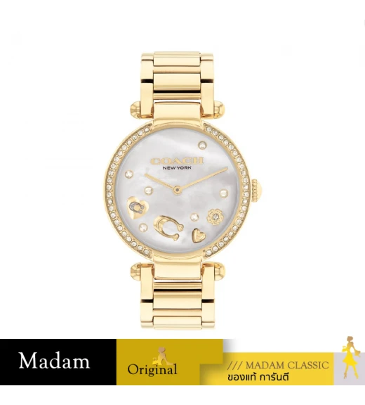 นาฬิกาข้อมือผู้หญิง COACH 14504265 Women's watch, model Stainless steel Gold		