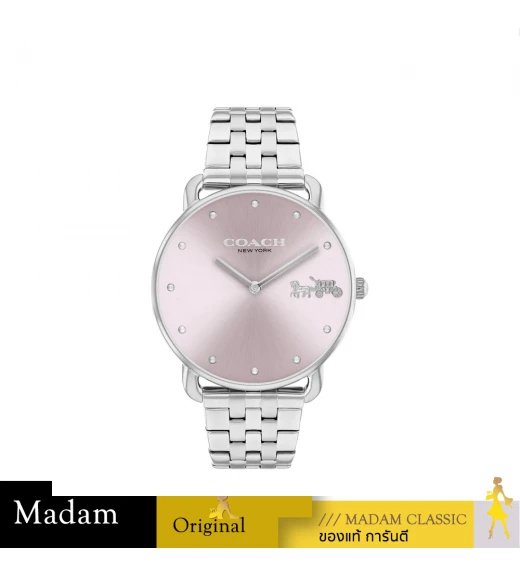 นาฬิกาข้อมือผู้หญิง COACH 14504290 Ladies Elliot Watch Stainless Steel Silver
