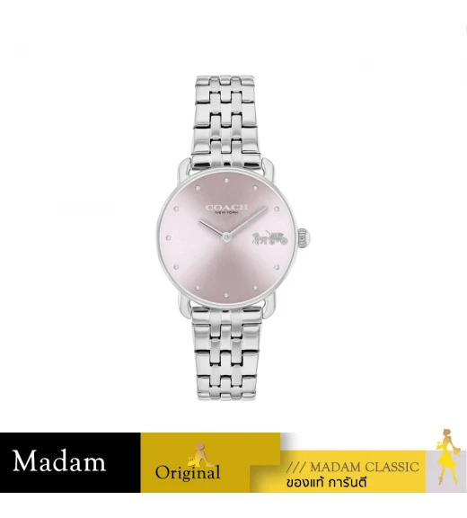 นาฬิกาข้อมือผู้หญิง COACH 14504301 Elliot Quartz Dial   Stainless Steel Pink-Silver		