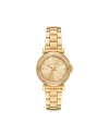 นาฬิกาข้อมือผู้หญิง MICHAEL KORS   MK7516 Maren Three-Hand Stainless Steel Gold		
