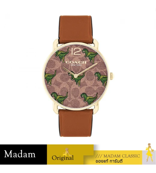 นาฬิกาข้อมือผู้หญิง COACH 14504284 Ladies Elliot Watch  Leather Brown		