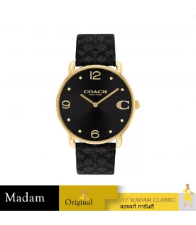 นาฬิกาข้อมือผู้หญิง รุ่น CO14504289,สาย Leather, สีดำ