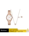นาฬิกาข้อมือผู้หญิง MICHAEL KORS   MK4850SET Wristwatch + Necklace + Earrings Stainless Steel Rose Gold		