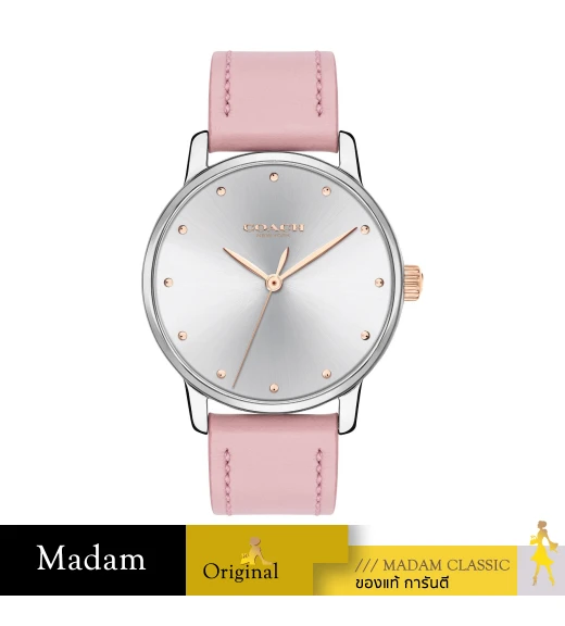 นาฬิกาข้อมือ COACH 14503582,GRAND WOMEN'S WATCH, 36MM,LEATHER STRAP,PINK		