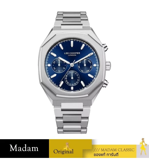 นาฬิกาข้อมือ LEE COOPER LC08045-390,43 MM,STAINLESS STEEL,BLUE / SILVER		
