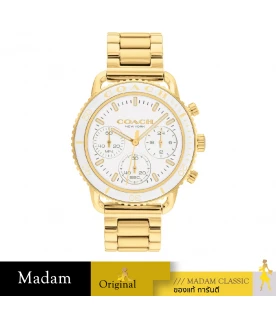 นาฬิกาข้อมือ COACH 14504051,CRUISER WOMEN'S WATCH,37 MM.,STAINLESS STEEL,WHITE / GOLD