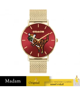 นาฬิกาข้อมือ COACH 14503872,36 MM,STAINLESS STEEL,RED / GOLD		