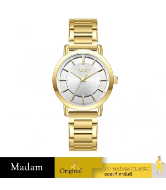 นาฬิกาข้อมือ LEE COOPER LC08037-130,35 MM,STAINLESS STEEL,SILVER / GOLD		