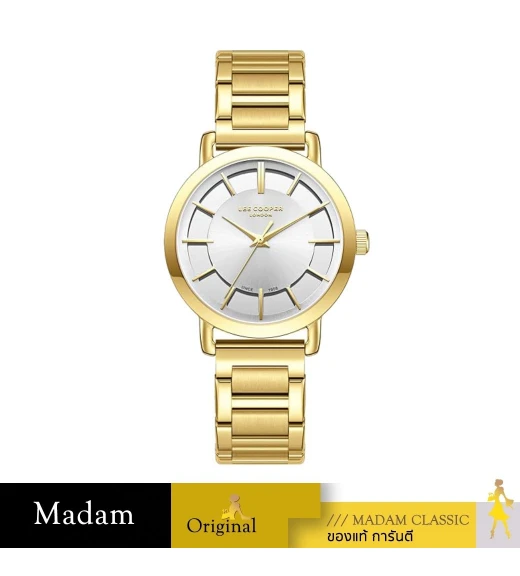 นาฬิกาข้อมือ LEE COOPER LC08037-130,35 MM,STAINLESS STEEL,SILVER / GOLD		