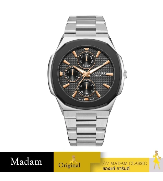 นาฬิกาข้อมือ LEE COOPER LC08047-360,45 MM,STAINLESS STEEL,GREY / SILVER		