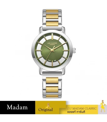 นาฬิกาข้อมือ LEE COOPER LC08037-270,35 MM,STAINLESS STEEL,GREEN / SILVER		