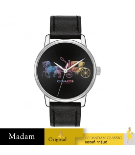 นาฬิกาข้อมือ COACH 14503585,GRAND WOMEN'S WATCH, 36MM,LEATHER STRAP,BLACK		