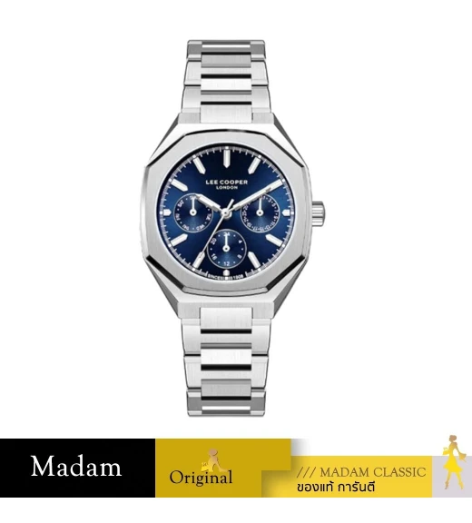 นาฬิกาข้อมือ LEE COOPER LC08046-390,34 MM,STAINLESS STEEL,BLUE / SILVER
